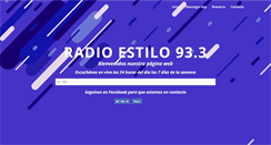 Desktop Screenshot of estiloradiofm.com.ar